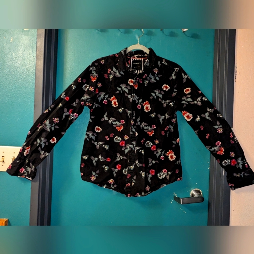 Denim & Flower Ricky Singh cotton floral Button Shirt long sleeve for men